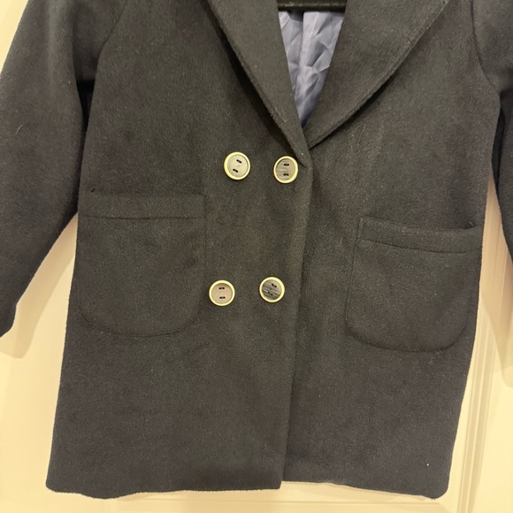 Girls Double Breasted Pocket Patched Overcoat Size 7Y Kid’s Size Classic Chic - Picture 9 of 9